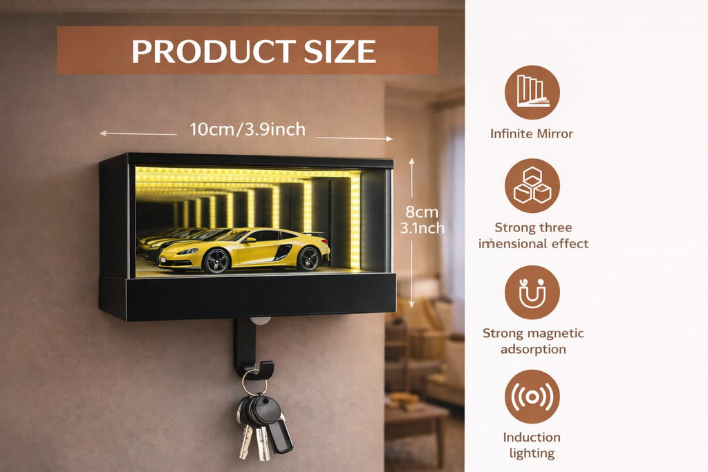 Infinity Keychain Holder – Creative and Effortless Key Organizer for Cars, Homes, and Offices